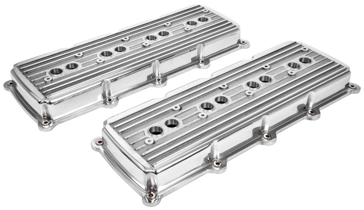 3SP Polished Finned Aluminum Valve Covers 03-up Gen III Hemi